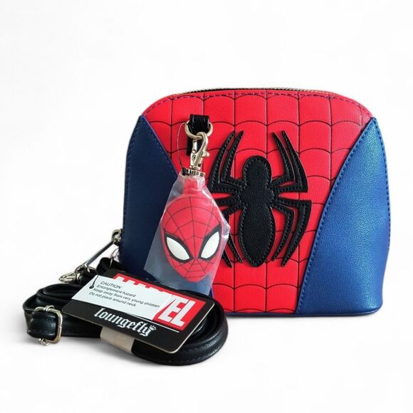 Loungefly Marvel Spider-Man Dome Mini Crossbody Bag - Picture 1 of 9